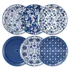 Bp001 Plato de Papel con Tema de Porcelana Azul y Blanca Vajilla para Fiesta Festiva para 8 Personas Plato de Papel Desechable Decorativo Estilo Chino