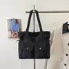 Bolso de lona de mezclilla de gran capacidad para mujer, nuevo modelo 2026, bolso de mano de viaje práctico con múltiples bolsillos, bolso de hombro para el trabajo