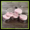 Caja redonda rosa 15g crema Botella pequeña de muestra caja de mascarilla 15g crema cosmética caja de subempaque