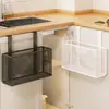 Prateleira para porta de armário de cozinha, caixa organizadora para dentro da porta do armário, porta-filme plástico de parede, cesto de pendurar lateral para geladeira - um gadget útil