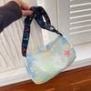 Bolsa Feminina Transversal de Ombro da Moda Versátil Estilo Coreano Simples Nicho Tendência Popular na Internet Novo Outono e Inverno Grande Capacidade Artística