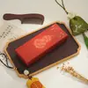 Caja de regalo clásica de papel estilo chino con tapa y base, adecuada para peines, pulseras de semillas de Bodhi y otros artículos; caja de embalaje rectangular, exquisitamente diseñada