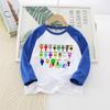 Camiseta de Algodón de Manga Larga para Niños Sprunki Rhythm Box, Nuevo Estilo Primavera y Otoño, Camiseta Fina Base para Niños