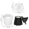 Sombrero de Mago de Halloween Vela Aromática Taza Molde de Silicona Resina DIY Caja de Almacenamiento de Sombrero Fantasma Molde de Yeso