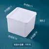 Caja de almacenamiento cuadrada de plástico, caja de plástico con tapa o sin tapa, caja de almacenamiento de material PP elevado, tamaño mini pequeño