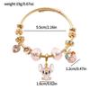 Pulsera nueva de dibujos animados europeos y americanos transfronteriza stillson pulsera dorada con cuentas pulsera ajustable joyería al por mayor