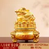 Gran Adorno de Sapo Dorado para Atraer Riqueza, Artesanía de Sapo Dorado de Tres Patas, Decoración, Regalo de Inauguración para Recepción de Tienda de Empresa