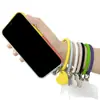 Pulsera de Silicona Redonda con Explosiones Transfronterizas Lanyard para Teléfono Móvil Llave Pulsera de Muñeca Antiperdida Anticaída para Teléfono Móvil Llavero para Teléfono Móvil
