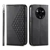 Adecuado para funda tipo cartera con relieve de diamante para OPPORENO15F, funda protectora anticaídas para OPPOA6 con ranuras para múltiples tarjetas y soporte