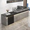 Balcão de Bar de Canto Estilo Chinês, Balcão de Caixa Registradora, Balcão de Recepção Frontal de Empresa, Balcão Comercial para Loja de Roupas, Balcão Pequeno, Mesa de Escritório