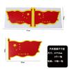 Pegatinas de bandera impermeables autoadhesivas pegatinas para la cara de niños estrella roja de cinco puntas pegatinas para la cara en forma de corazón fans Día Nacional venta caliente