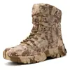 Botas de combate transfronteiriças novas de tamanho grande, botas de camuflagem masculinas para exterior, botas de caminhada de cano alto para exterior, botas de treino de trekking masculinas, atacado