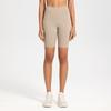 Pantalones cortos deportivos para mujer, ajustados, elásticos, con huecos cruzados, transpirables, de secado rápido, de cintura alta, ajustados, para yoga