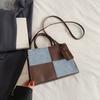 Bolso de Mano de Moda Nueva Primavera y Verano 2025 Color Contraste Hombro Cruzado Bolso Cuadrado Pequeño Bolso de Mujer Bolso de Mujer Popular de Este Año a la Moda