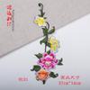 Grande patch peônia flor bordado patch bordado adesivos roupas traje antigo cheongsam DIY estilo chinês applique adesivos de pano