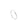 S925 sterling anel de prata casal feminino anel v em forma de nicho de luz de luxo anel aberto Qixi presente amante para namorada