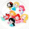 Broche de parche con purpurina de princesa acrílica insignia acrílica accesorios para bolsa parche para funda de teléfono accesorios para el cabello