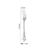 Cuchillo, Tenedor, Cuchara de Acero Inoxidable, Cuchillo y Tenedor para Filete, Vajilla Estilo Occidental de Hotel, Juego Real Retro de Lujo Ligero con Relieve, Cuchillo de Mesa, Postre