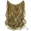 Amazon venda quente linha de pesca peruca de cortina de cabelo feminino de uma peça sem costura peruca de extensão de cabelo fabricante em estoque quente europeu e americano