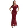 Europeo y Americano Amazon Transfronterizo Retro Vestido de Lentejuelas Años 1920 Vestido de Graduación Banquete Vestido de Noche de Lentejuelas con Cuentas Mujer