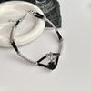 Collar de costura de rosa elegante dulce y puro para mujer, diseño de alta gama, nicho, lujo ligero, cadena para clavícula, moda femenina, combina con todo