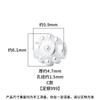 Prata Pura 999 Banhada a Ouro de Precisão Flor de Prata Lisa Borboleta Lótus Cruz Contas Perfuradas Pulseira de Cristal DIY Acessórios de Prata