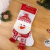 Calcetines Decorativos de Muñeco de Dibujos Animados Navideños Bolsa de Regalo Grande para Niños Bolsa de Dulces Colgante para Árbol de Navidad para Fiesta Festiva