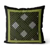 Cojín Decorativo para Sofá Estilo Medieval Color Verde Oliva, Cojín Geométrico Retro para Cabecera, Cojín Decorativo para Sala de Estar Estilo Chino Nuevo, Dropshipping