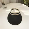 Sombrero de Paja con Parte Superior Abierta Gorra de Pato para Mujer Verano Viajes Exterior Sol Playa Ocio Versátil Sombrero de Protección Solar Venta al por Mayor