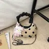 Bolsa de Mão Plissada Simples de Verão para Mulheres 2026 Novo Modelo Nicho Estilosa Única Corrente Ombro Transversal Bolsa Nuvem