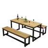 Mesa y silla de comedor pequeño restaurante comedor puesto de fideos taburete desayuno mala tang té de leche tienda de snacks mesa de comedor establecimiento de catering comercial