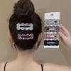 Novo Grampo de Cabelo Coreano Onda Quadrada Cheio de Diamantes Grampo de Cabelo Presilha para Franja Lateral Presilha BB Elegante para Meninas Acessórios de Cabelo
