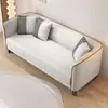 Sofá de lujo pequeño estilo nórdico para vivienda de alquiler, sofá moderno de tejido tecnológico para dormitorio doble y sala de estar