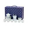 Conjunto de Xícaras de Chá Embossadas Yingqing de Jingdezhen, Conjunto de Chá Kung Fu Estilo Chinês, Xícara de Compartilhamento, Xícara de Chá, Gaiwan, Presente de Inauguração