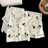 Pijama Infantil Feminino Primavera e Outono Meninas Manga Curta Verão Meninas Bebê Cardigan Nuvens Algodão Roupas de Casa 8-12 Anos