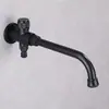 Torneira de Parede de Cobre Estilo Antigo Transfronteiriça, Abertura Rápida de 1/2 Polegada, Água Fria Única, Dobrável, para Uso na Cozinha e ao Ar Livre