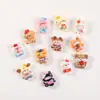 Accesorios para joyería DIY, resina, caricatura, animal lindo, pegamento color crema, imanes para refrigerador, pinzas para el cabello, dijes para zuecos, artículos decorativos