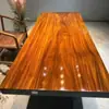Mesa de Chá Okan de Madeira Maciça Placa Grande Estilo Chinês Mesa e Cadeira de Escritório para Chefe Combinação de Troncos