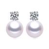 Pendientes de Perla de Agua Dulce Natural Estilo Princesa Diana Grado 5A Pendientes Pequeños de Bulbo Estilo Princesa con Aguja de Plata 925