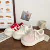 Tenis Rosa de Suela Gruesa para Mujer, Lindos y Feos, Nuevo Chic Otoño 2025 Diseño de Nicho Zapatos de Pan, Zapatos Blancos Forrest Gump
