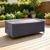Capa à Prova de Poeira para Mesa Externa em Tecido Oxford Espesso 210D Impermeável à Prova de Sol Resistente a UV Capa Protetora Universal para Móveis