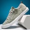 Nuevos Zapatos de Hombre 2026 205129 Zapatos de Tela Transpirables Zapatos sin Cordones para Hombre Zapatos Casuales de Lona de Caña Baja para Hombre con Cordones Delanteros