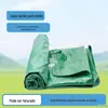 Lona Verde 400m² Capa de Engenharia Lona Impermeável para Pátio de Carga, Lona Plástica Revestida Espessa Resistente ao Desgaste para Caminhões