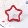 Hebilla de Resorte de Estrella de Cinco Puntas Colorida Aleación Joyería Accesorios para Llaveros DIY Colgante Versátil Accesorios de Anillo Abierto Venta al por Mayor