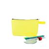 Bolsa de lona a color con impresión, nueva bolsa para cosméticos, con cremallera, para estudiantes, papelería, lápices, lona de gran capacidad.