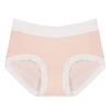 Ropa interior sin costuras para mujer, verano, seda de hielo, fina, algodón puro en la entrepierna, entrepierna antibacteriana, encaje suave, no se enrolla, de cintura media