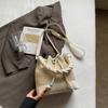 Bolsa Pequena de Mão de Alta Qualidade Transfronteiriça para Mulheres 2026 Nova Moda Bolsa de Palha Bolsa Saco de Balde Bolsa Transversal para o Verão