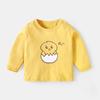 Camiseta de Manga Larga Jq Jingqi para Niños, Tops de Algodón Puro para Bebés, Camisetas de Capa Base para Niños y Niñas, Ropa Infantil