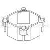 Base de anillo magnético de 10x10mm, base de inductor, base - BASE-045