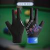 Guantes de billar de tres dedos y medio dedo, antideslizantes, ligeros, transpirables, para mesa de billar individual, para hombre y mujer.